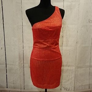 bebe Orange Dress Size Medium